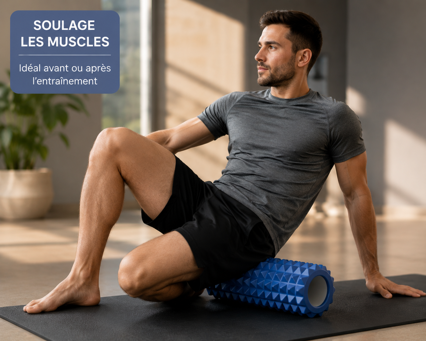 Kit Rouleau de Yoga & Massage Musculaire Pro