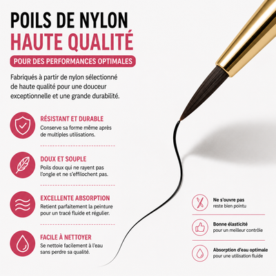 Pinceau Nail Art Professionnel de Précision